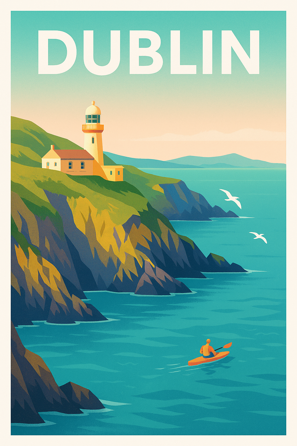Affiche de Dublin - Évasion côtière et nature sauvage