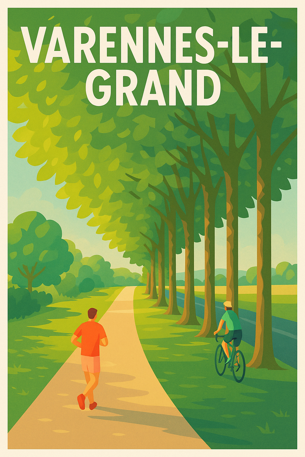 Affiche de Varennes-le-Grand - Évasion nature et douceur de vivre
