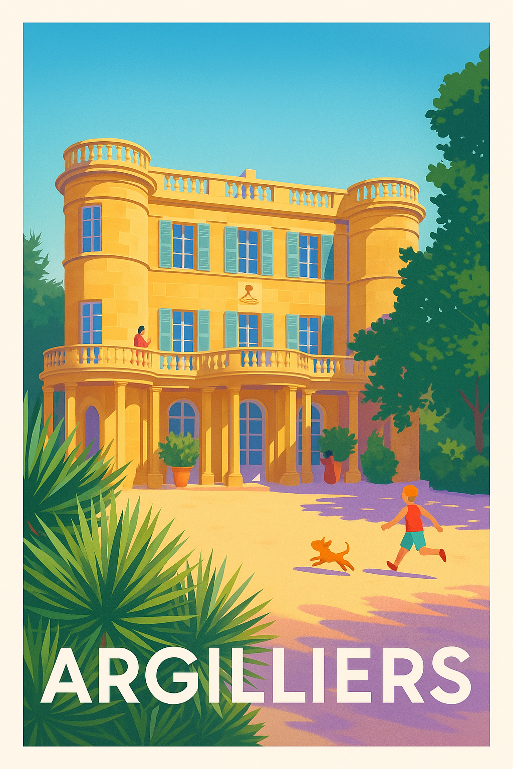Affiche de Argilliers - L'élégance Provençale en Soleil