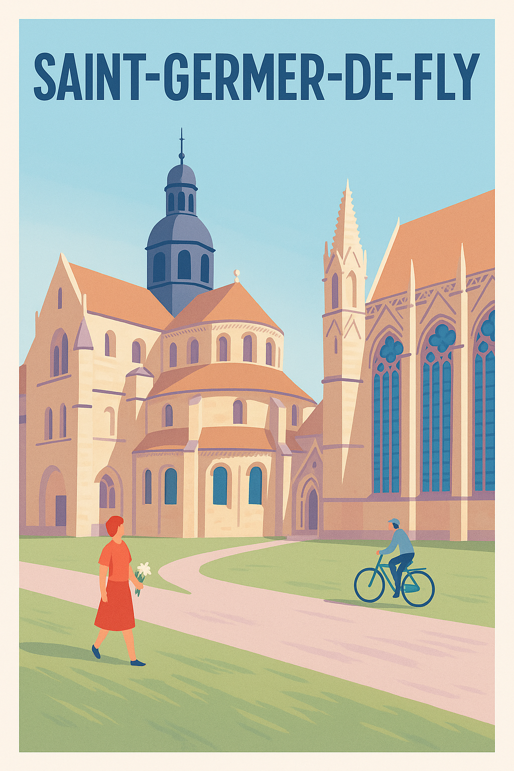 Affiche de Saint-Germer-de-Fly - L'élégance intemporelle de l'abbaye