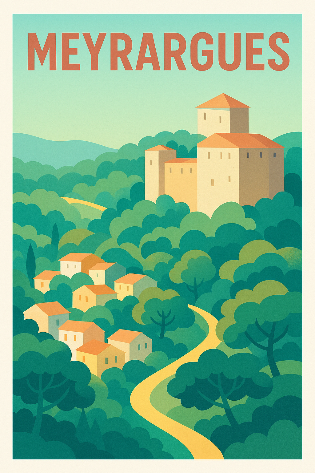 Affiche de Meyrargues - Charme Provençal et villages nichés