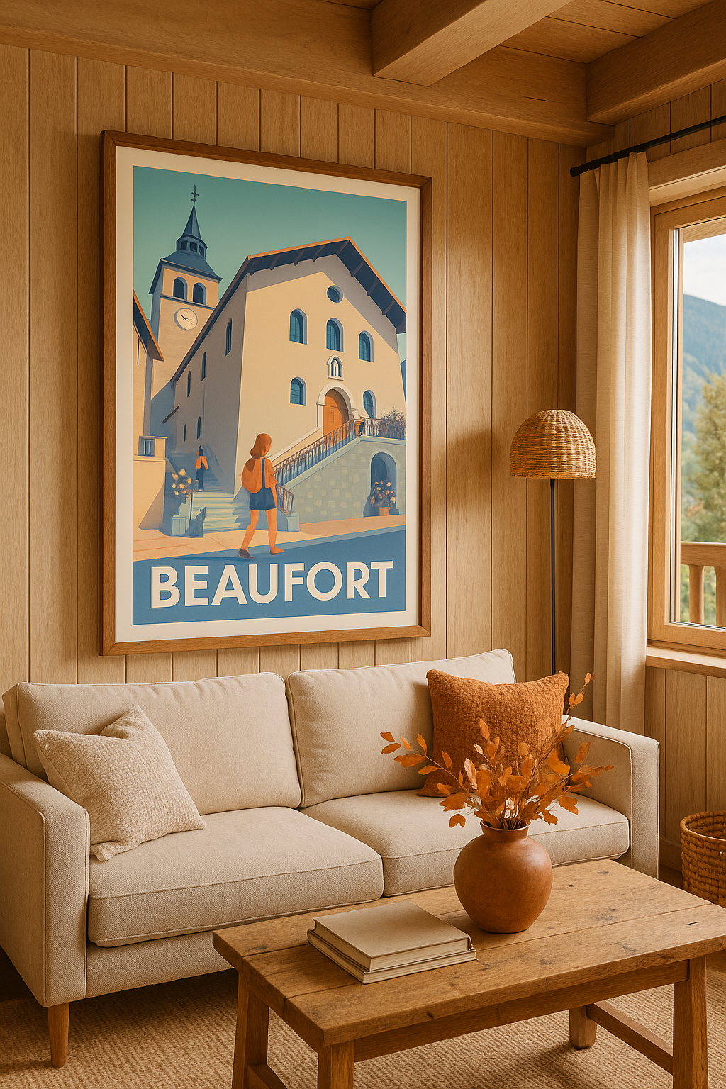 Mise en situation Affiche de Beaufort - Charme authentique et lumière douce