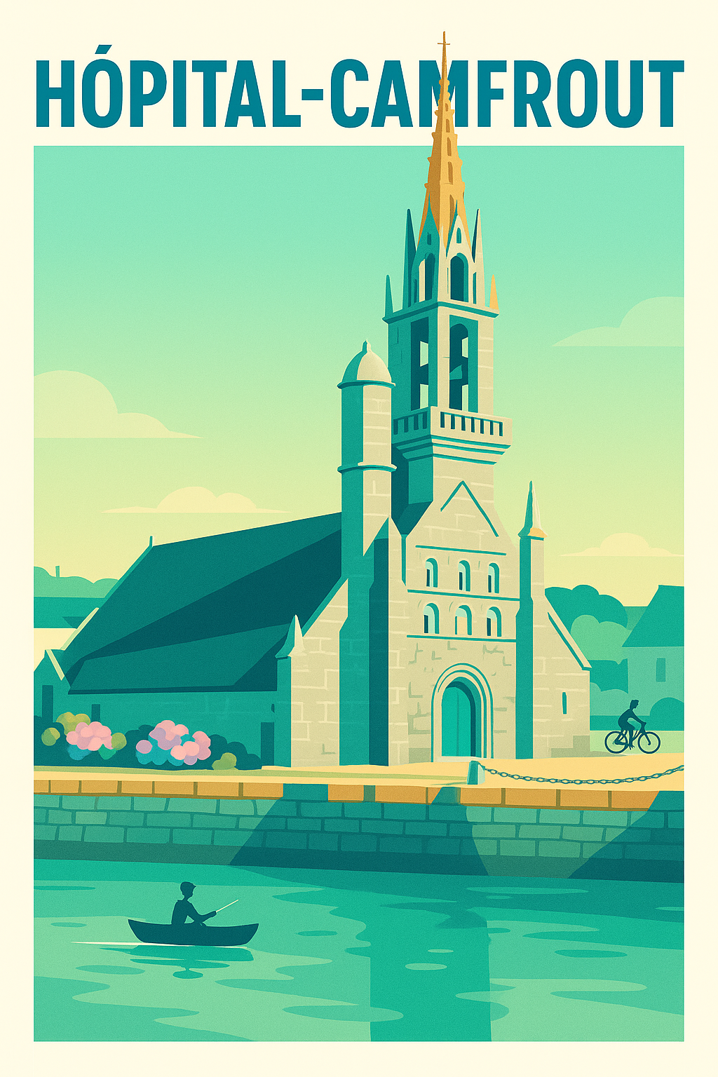 Affiche de Hôpital-Camfrout - Sérénité au fil de l'eau