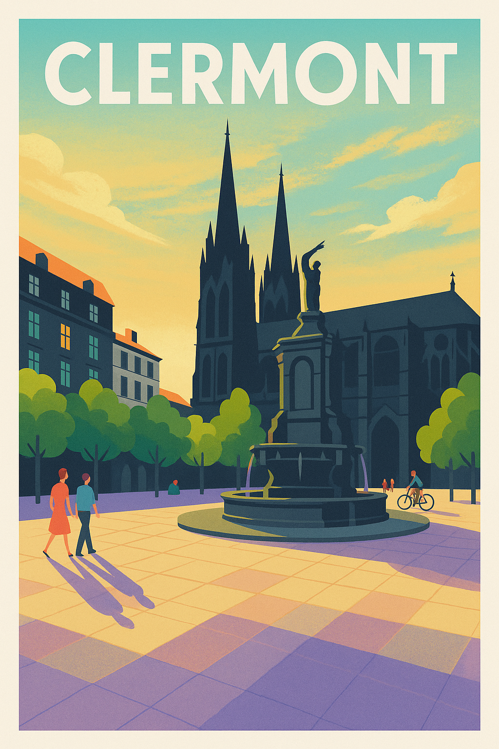 Affiche de Clermont - Charme paisible au cœur de la place centrale