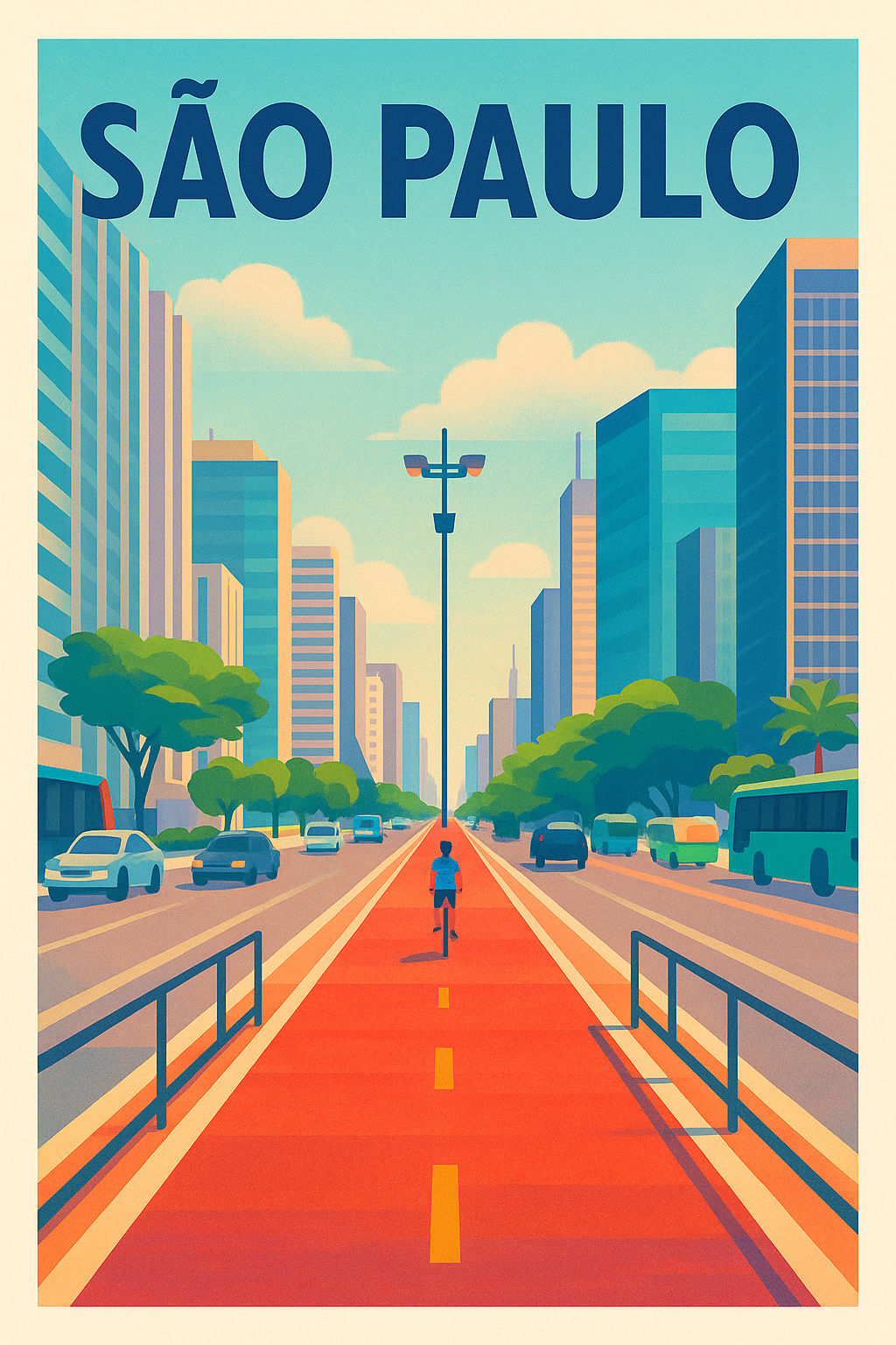 Affiche de São Paulo - La métropole vivante aux couleurs éclatantes