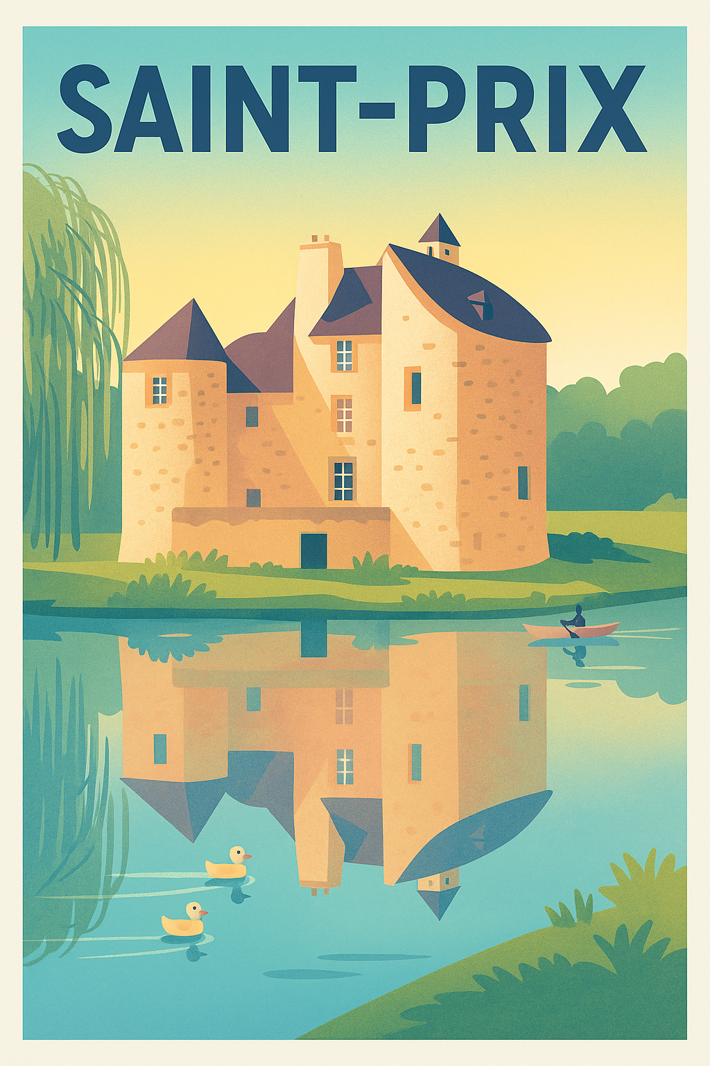 Affiche de Saint-Prix - Charme et sérénité au fil de l'eau