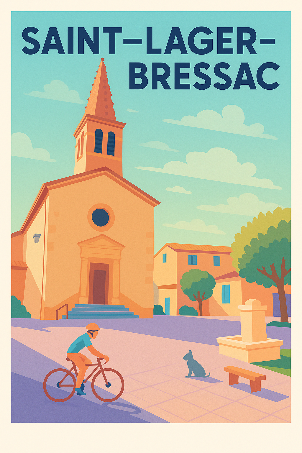 Affiche de Saint-Lager-Bressac - Charme et Tranquillité Provençale