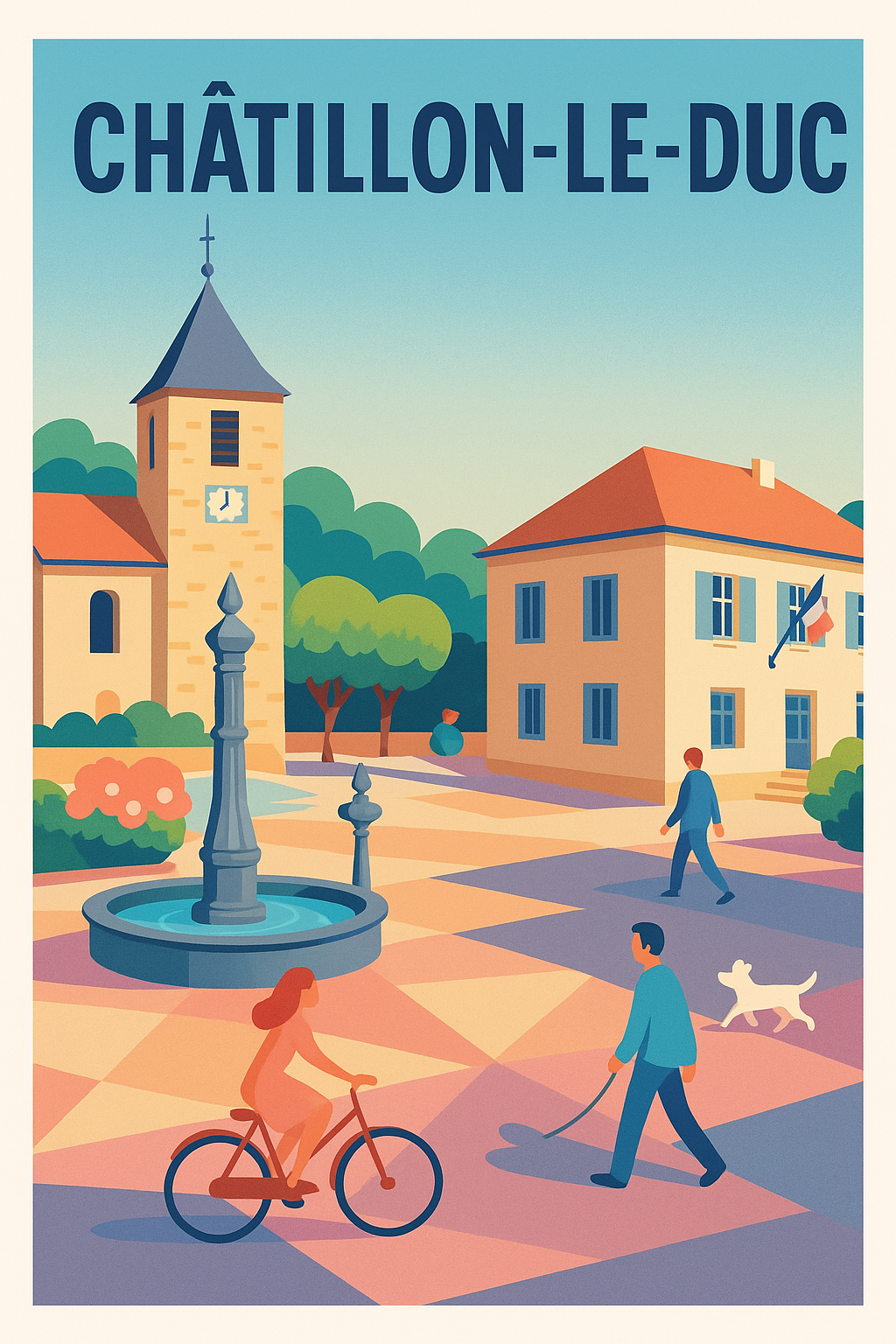 Affiche de Châtillon-le-Duc - Tranquillité au cœur du village