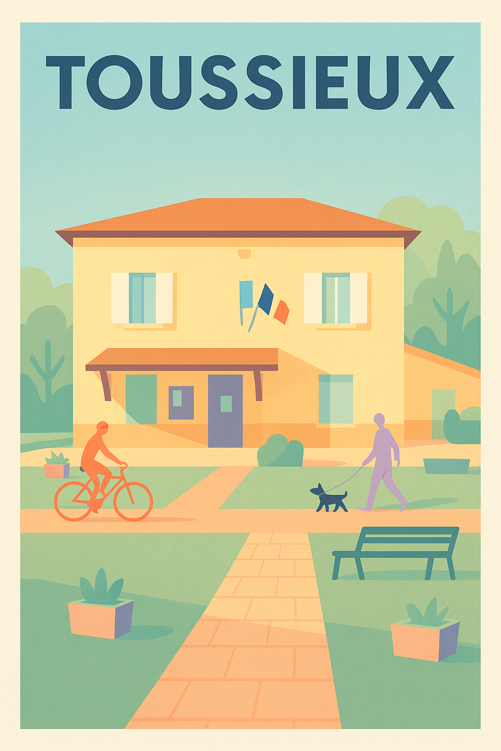 Affiche de Toussieux - Charme et sérénité au cœur du village