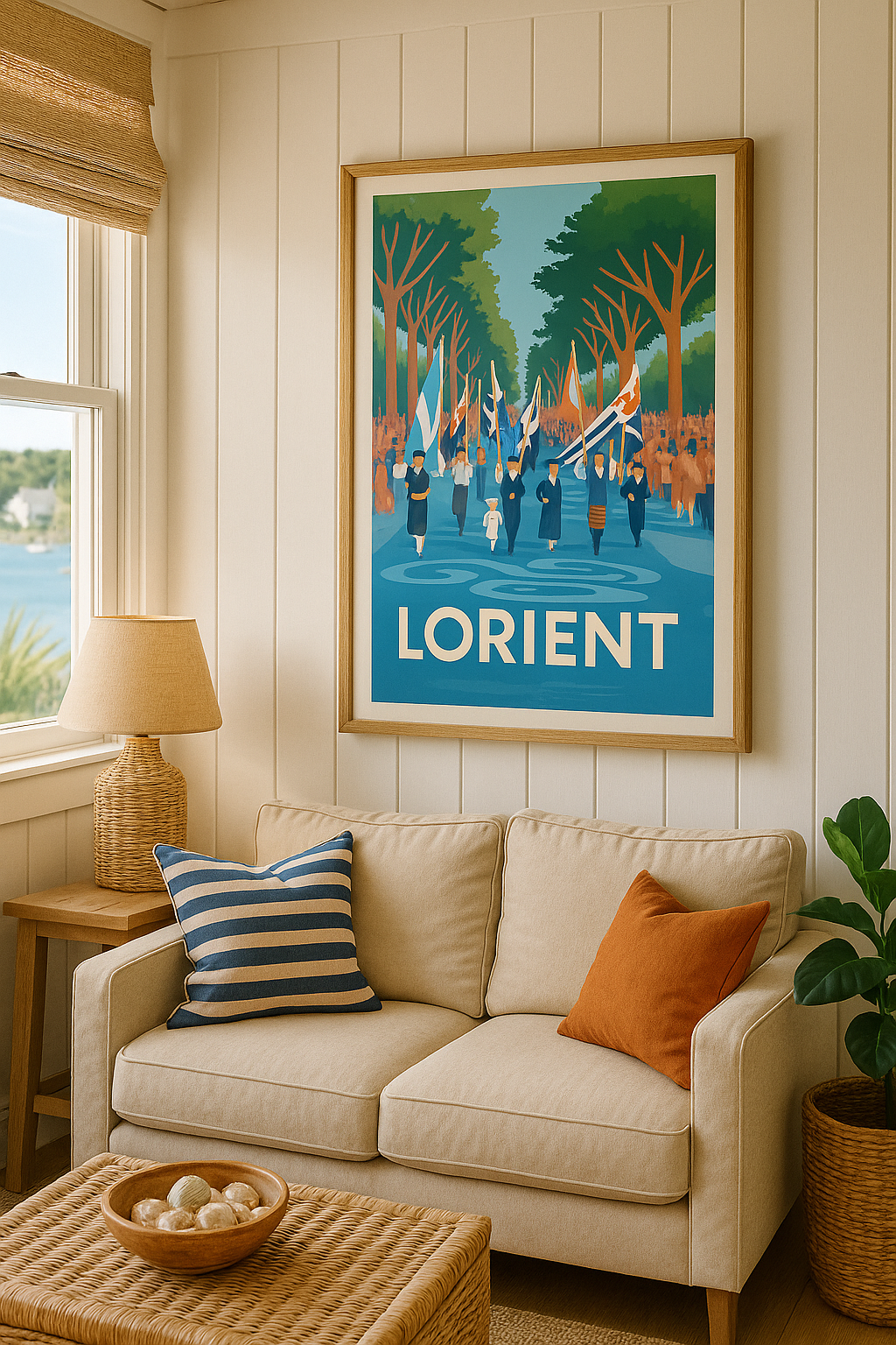 Mise en situation Affiche Lorient - Parades et Traditions Celtiques