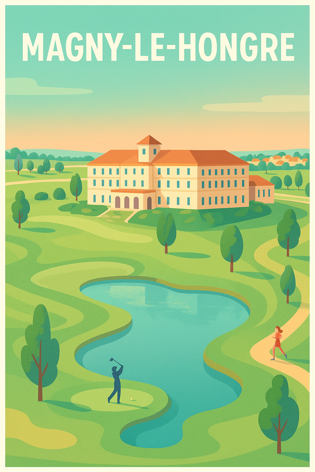 Affiche de Magny-le-Hongre - Élégance et nature au cœur de la ville