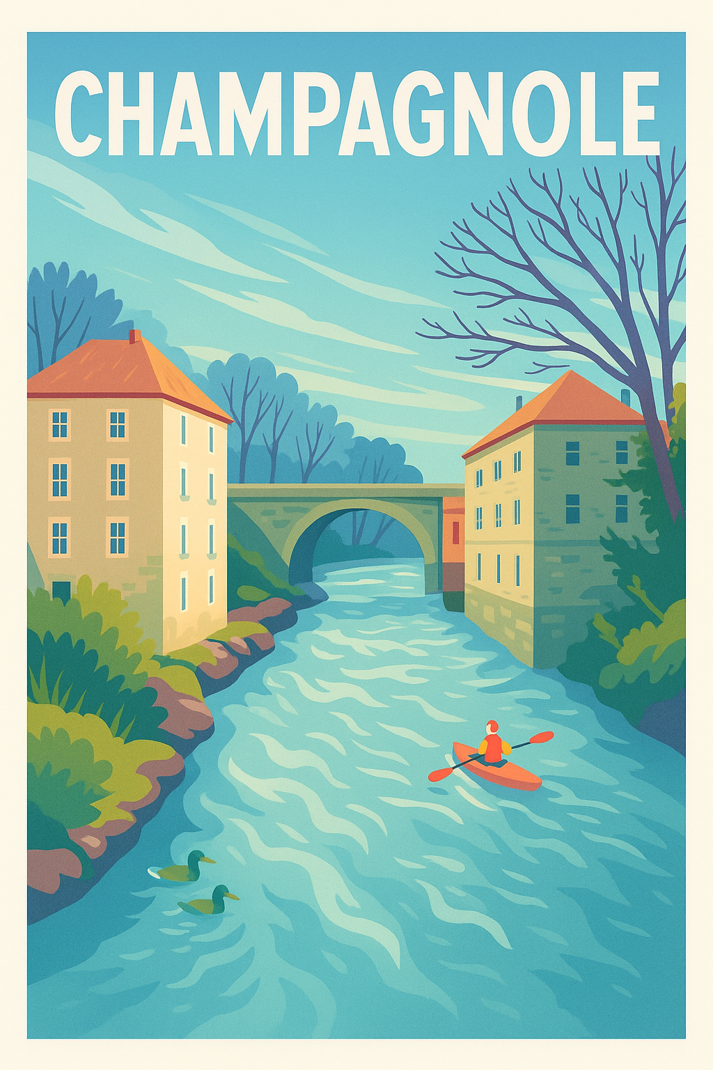 Affiche de Champagnole - Évasion et nature au fil de l'eau