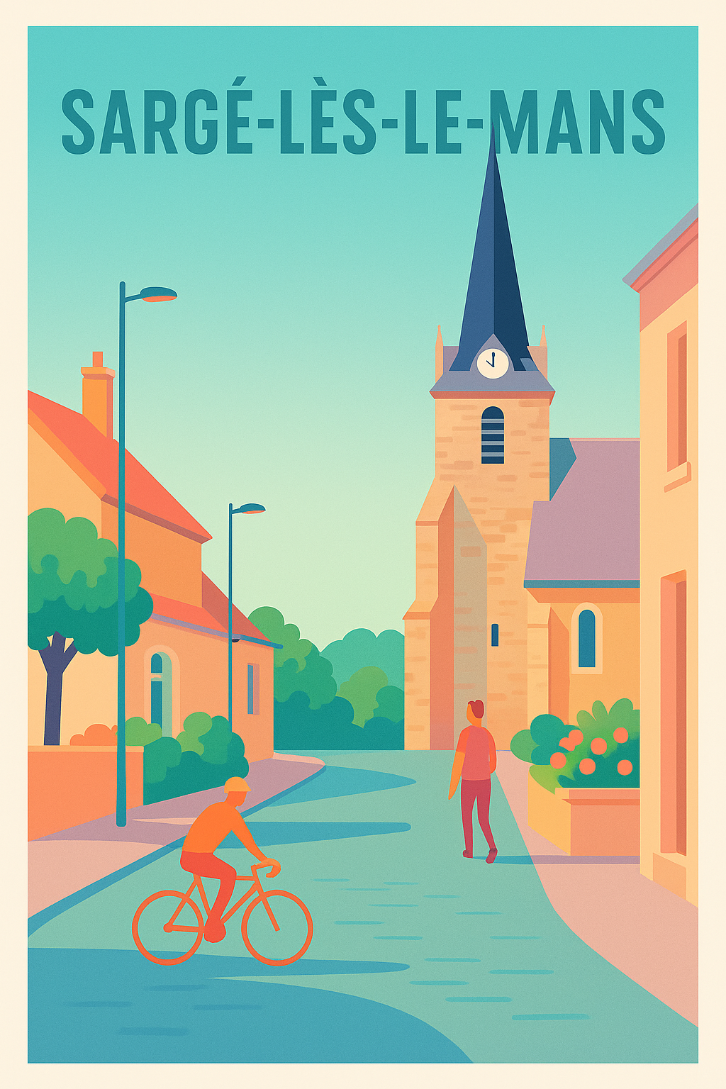Affiche de Sargé-lès-le-Mans - Charme tranquille et douceur de vivre