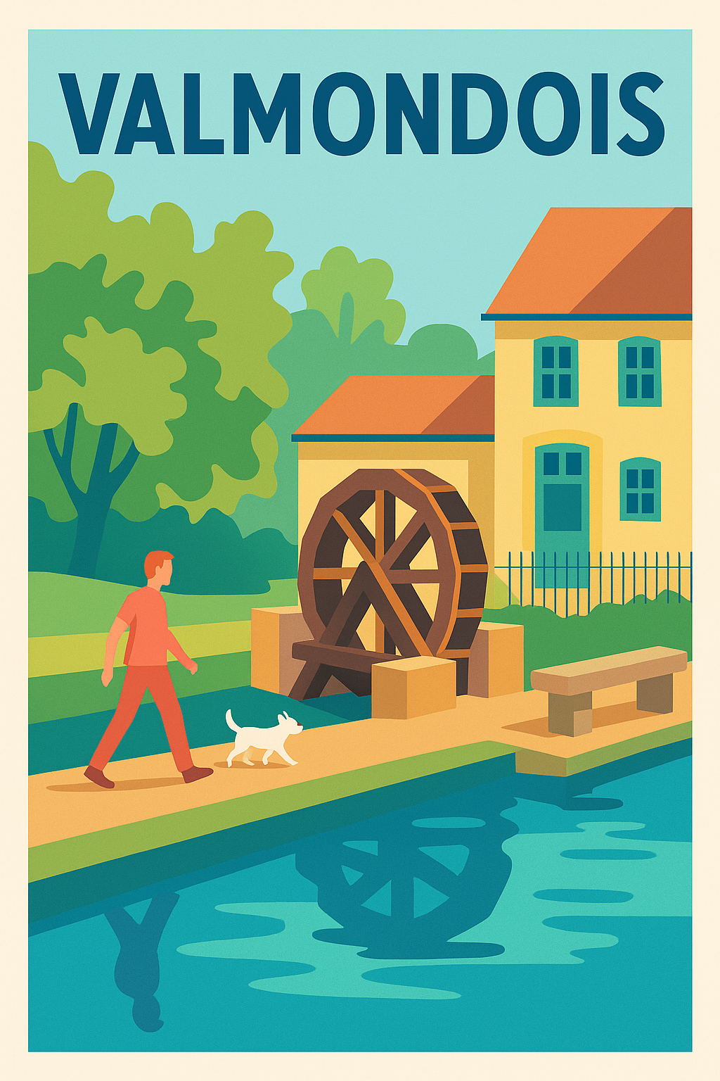 Affiche de Valmondois - Charme bucolique au fil de l'eau