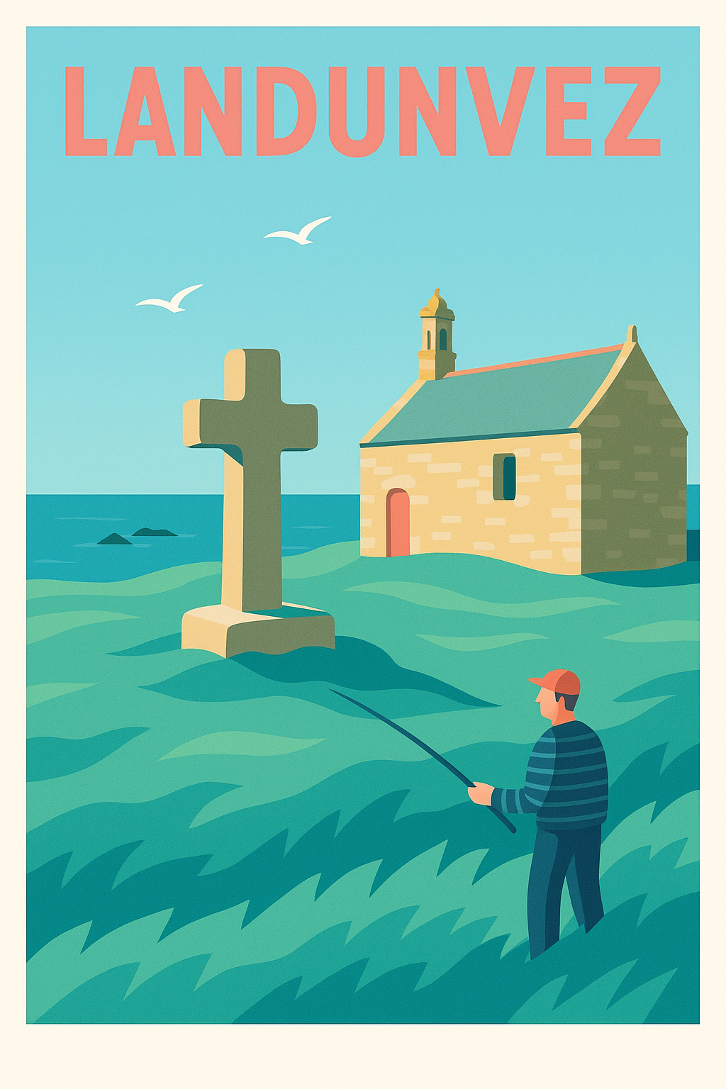 Affiche de Landunvez - La quiétude marine bretonne
