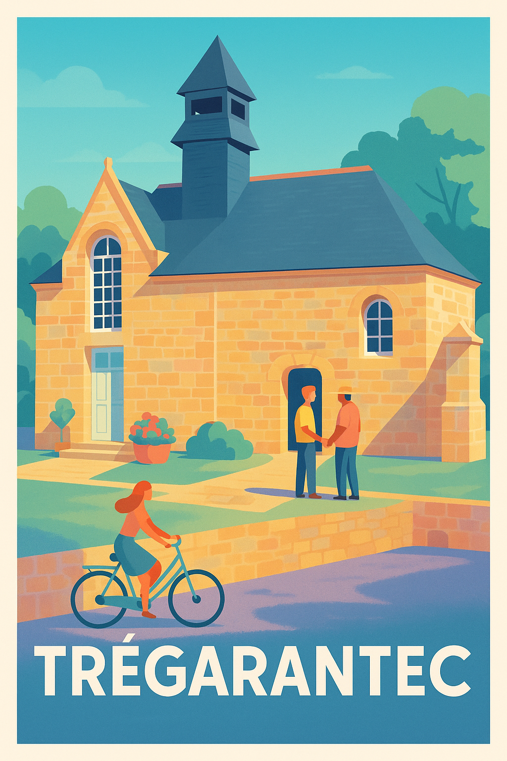 Affiche Trégarantec — Charme et douceur bretonne · poster d'art de Trégarantec