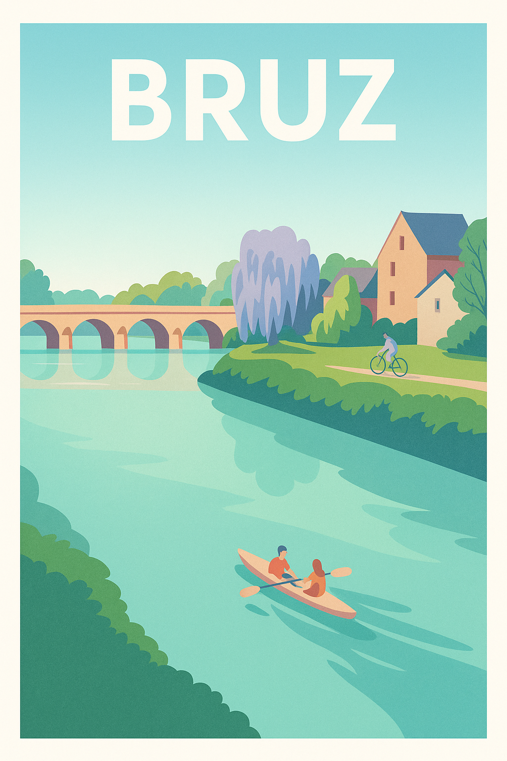 Affiche de Bruz - Sérénité au fil de l'eau