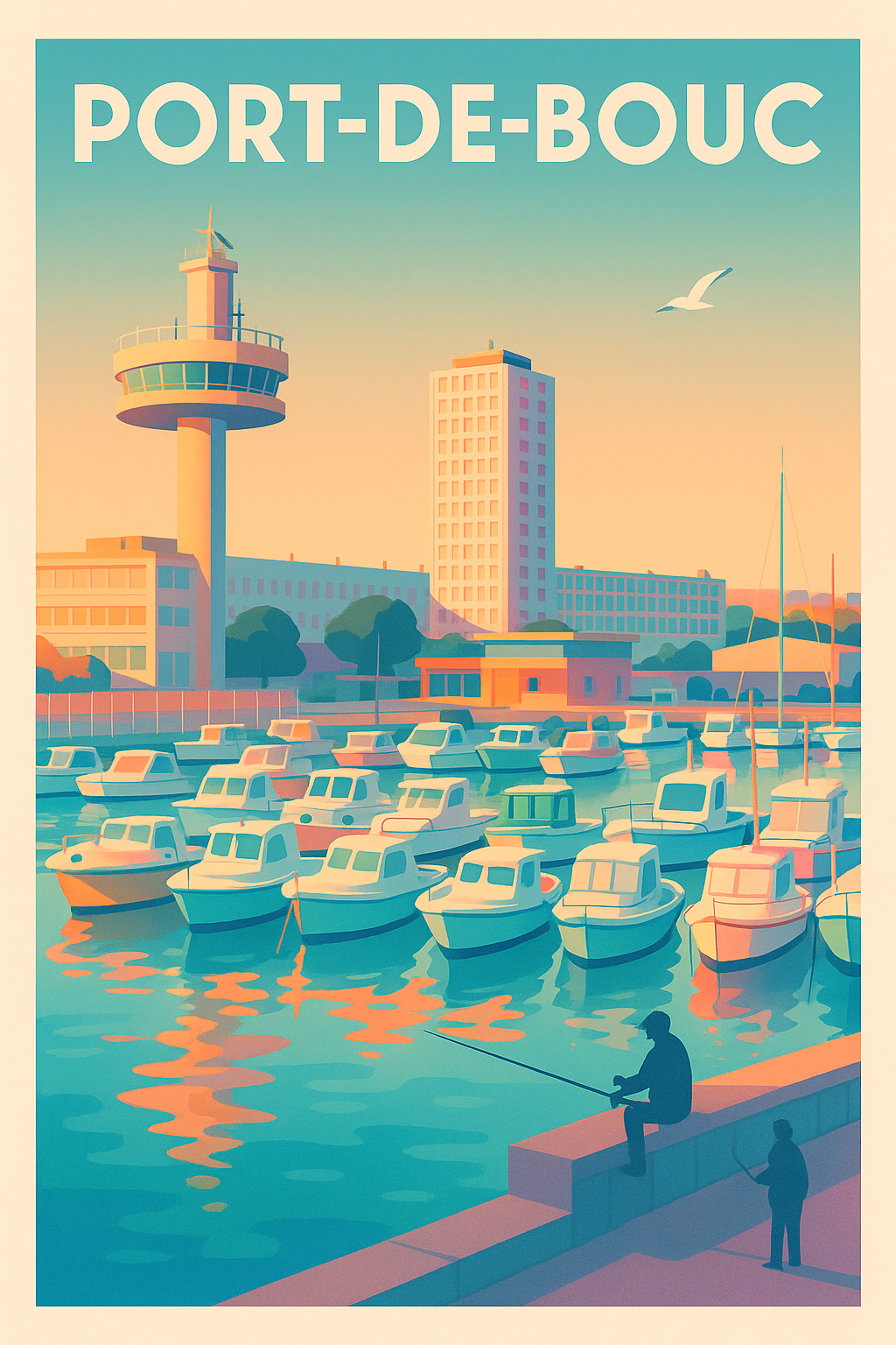 Affiche de Port-de-Bouc - Havre de tranquillité au bord de l'eau