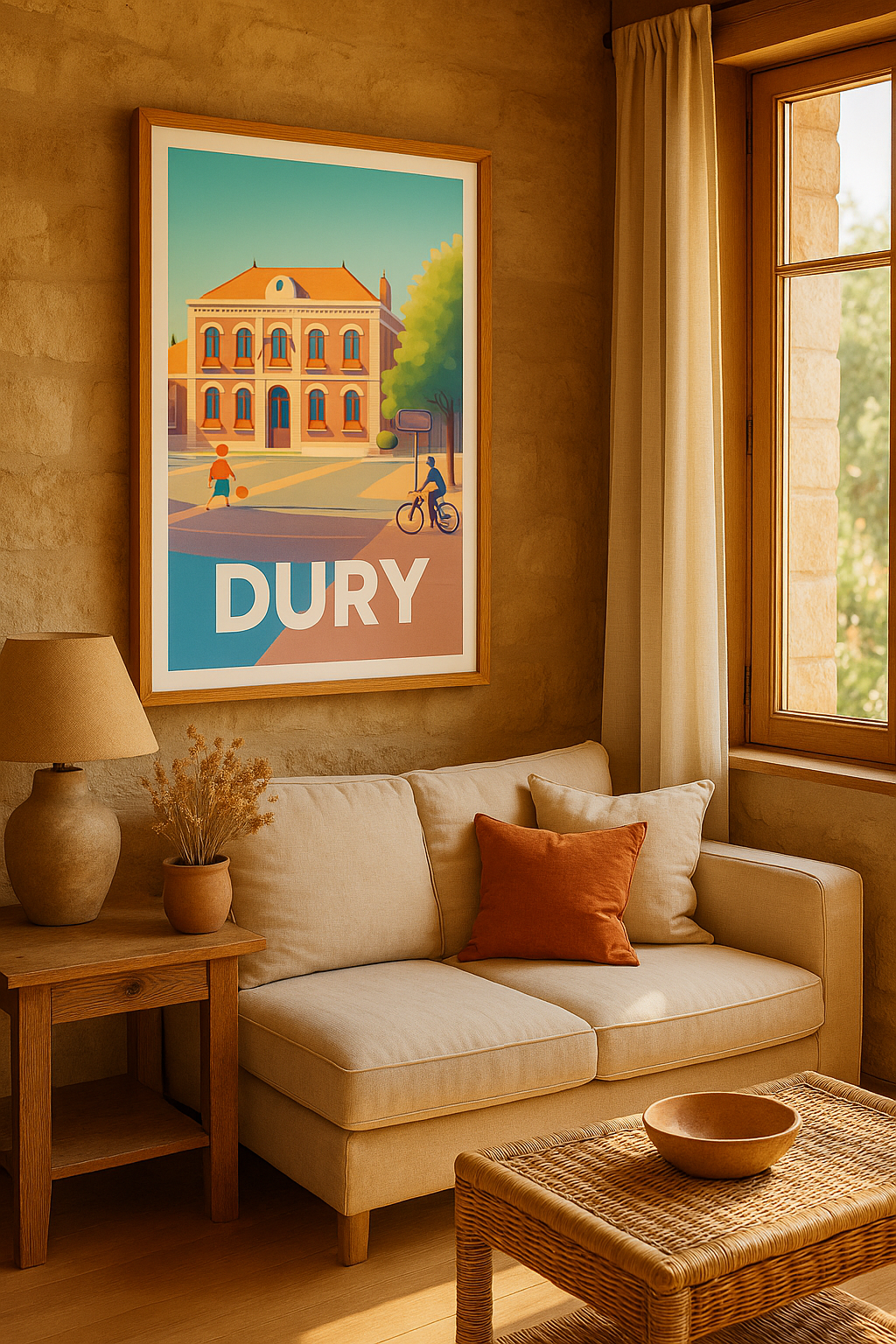 Mise en situation Affiche de Dury - Charme et tranquillité d'une petite ville