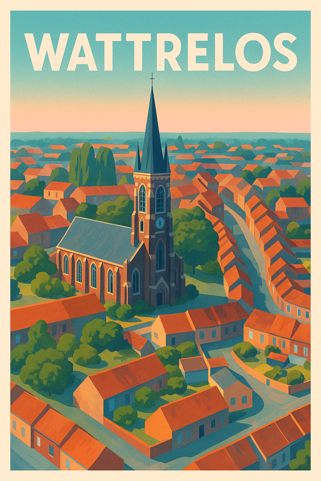 Affiche de Wattrelos - Charme et authenticité du Nord