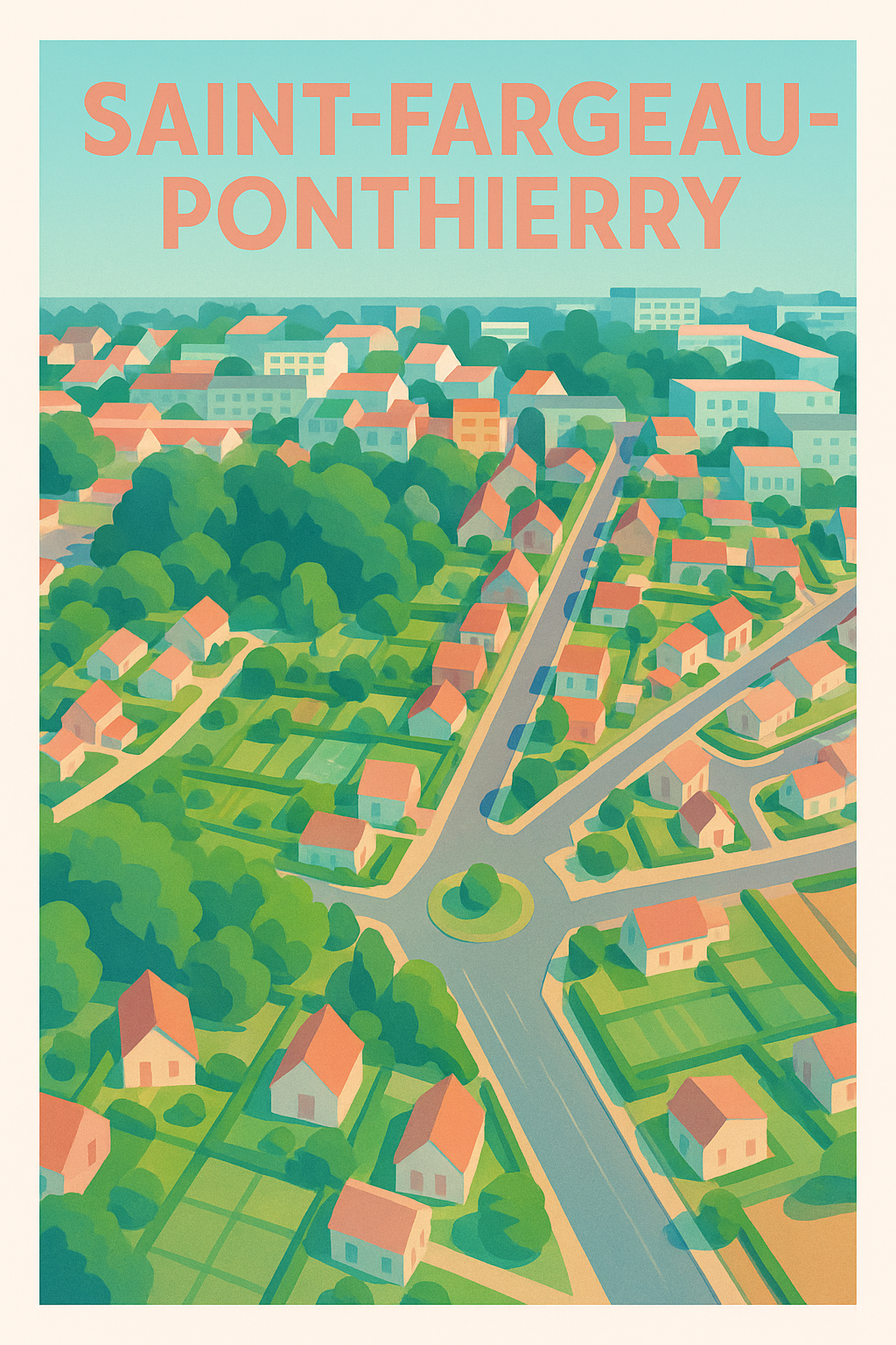 Affiche de Saint-Fargeau-Ponthierry - Charme bucolique et douceur de vivre