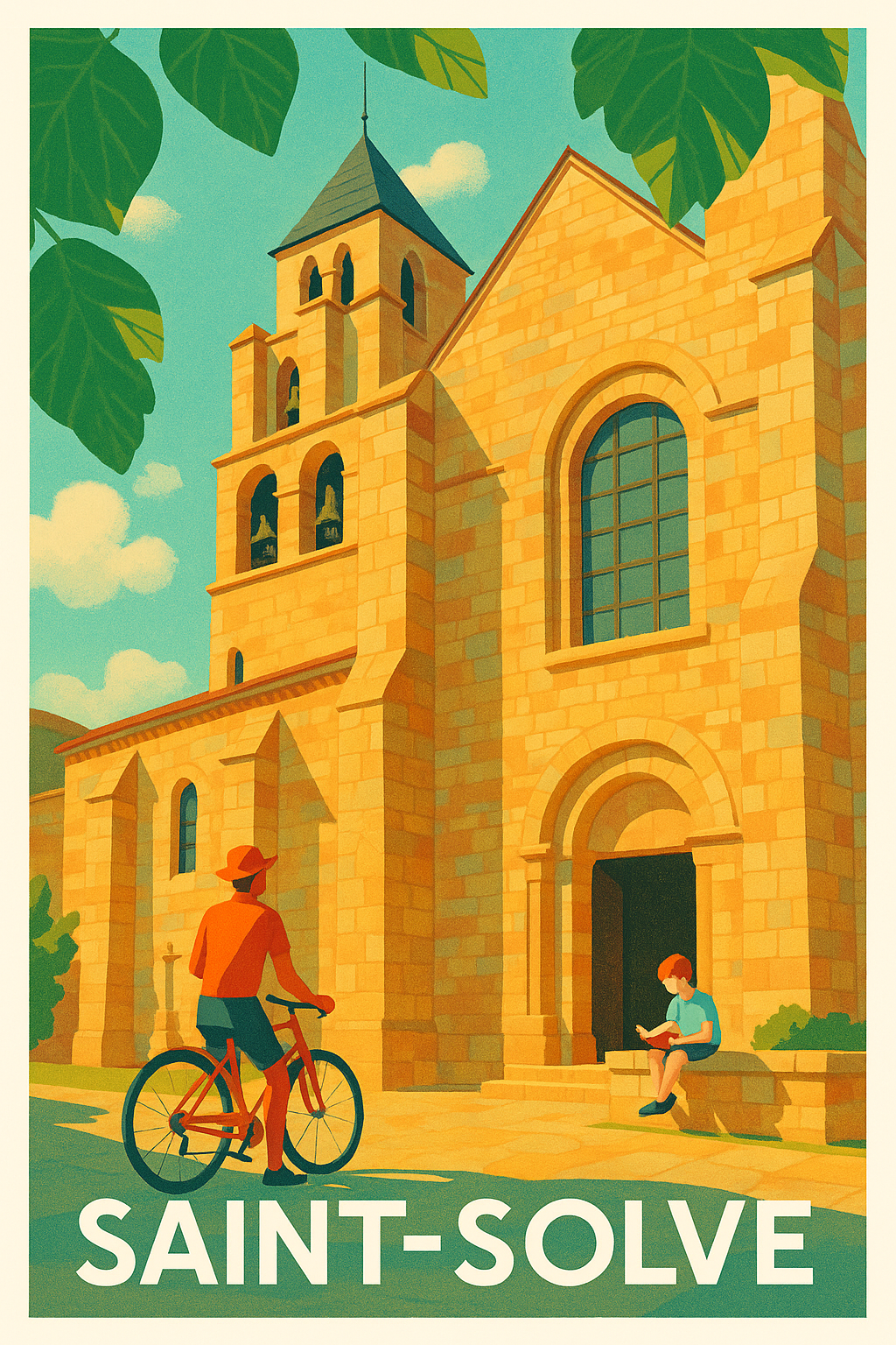 Affiche Saint-Solve — Charme et sérénité au cœur du patrimoine · poster d'art de Saint-Solve