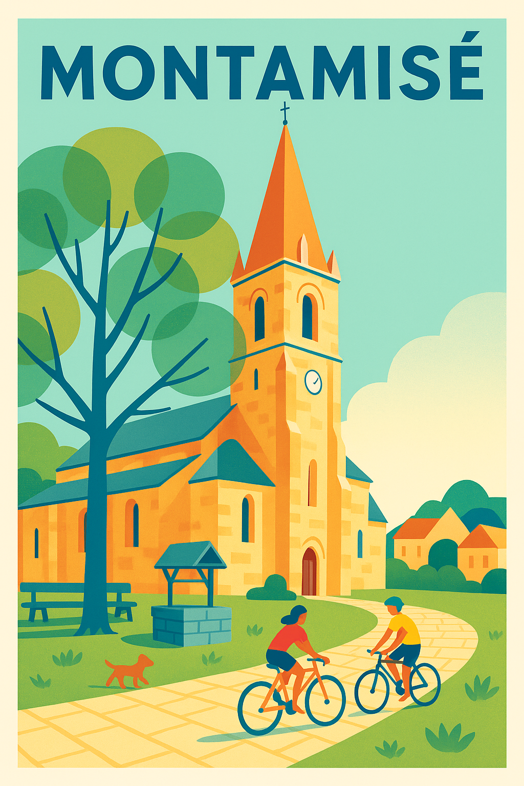Affiche de Montamisé - Charme bucolique et douceur de vivre