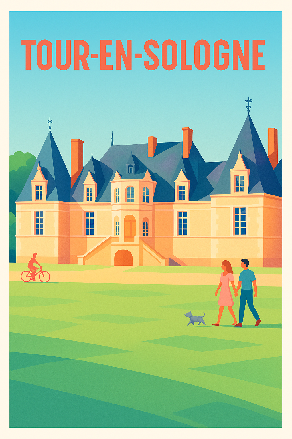 Affiche de Tour-en-Sologne - L'élégance intemporelle au cœur du Val de Loire