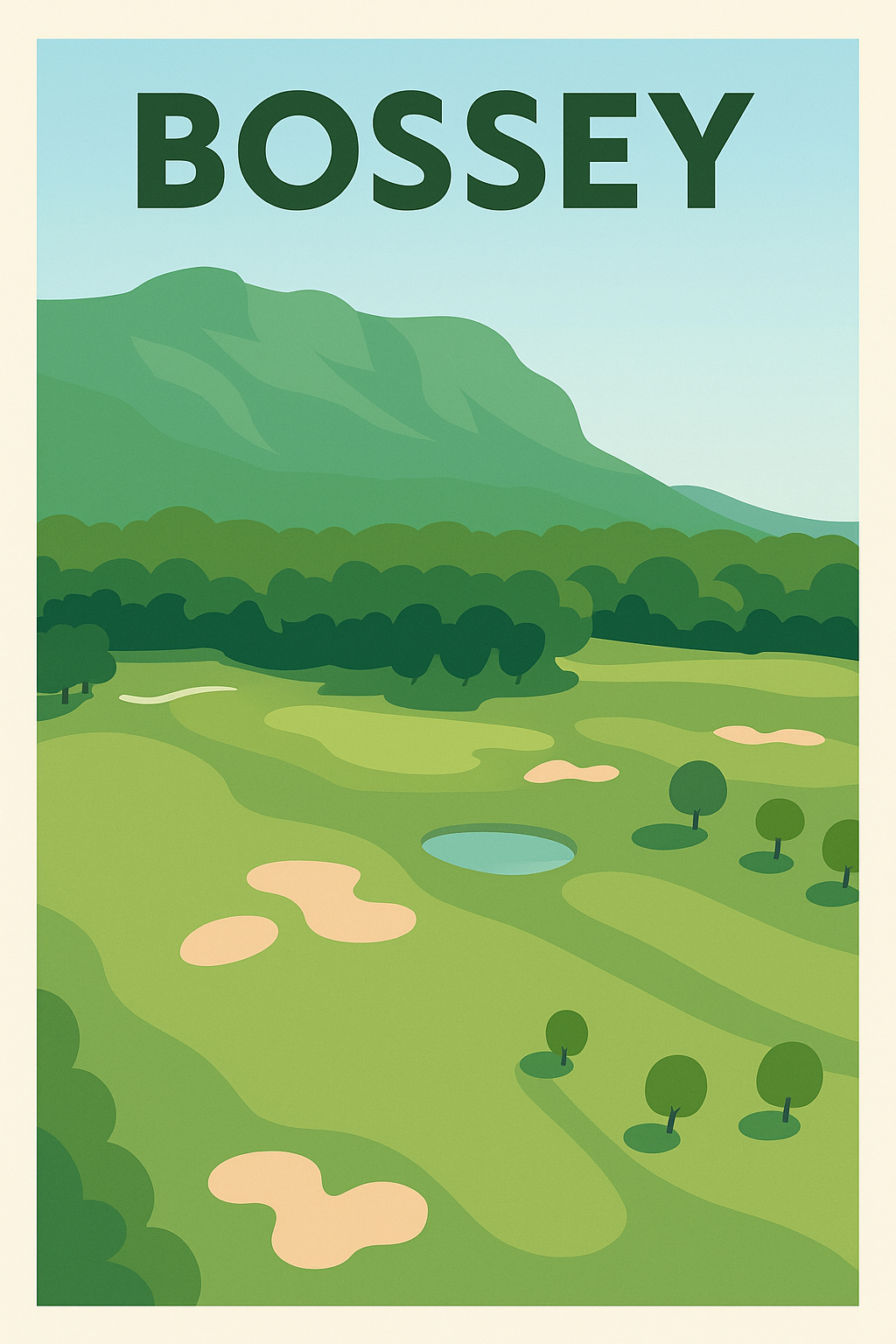 Affiche de Bossey - Le charme verdoyant à portée de vue