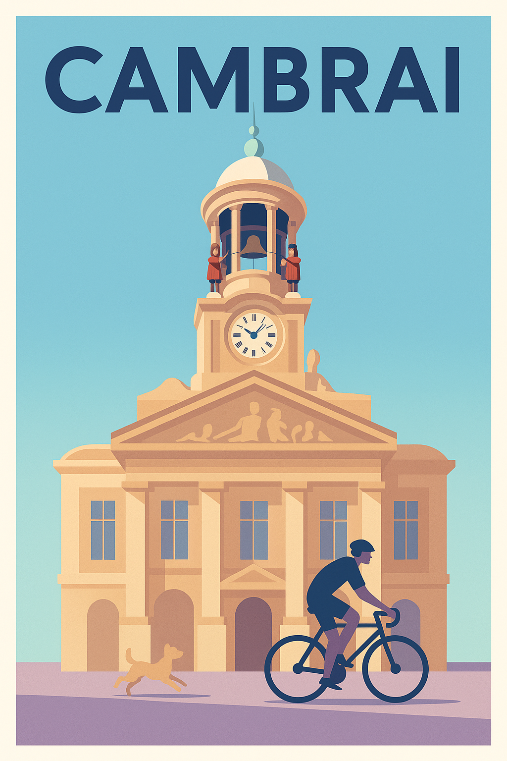 Affiche Cambrai — L'élégance architecturale et la douceur de vivre · poster d'art de Cambrai