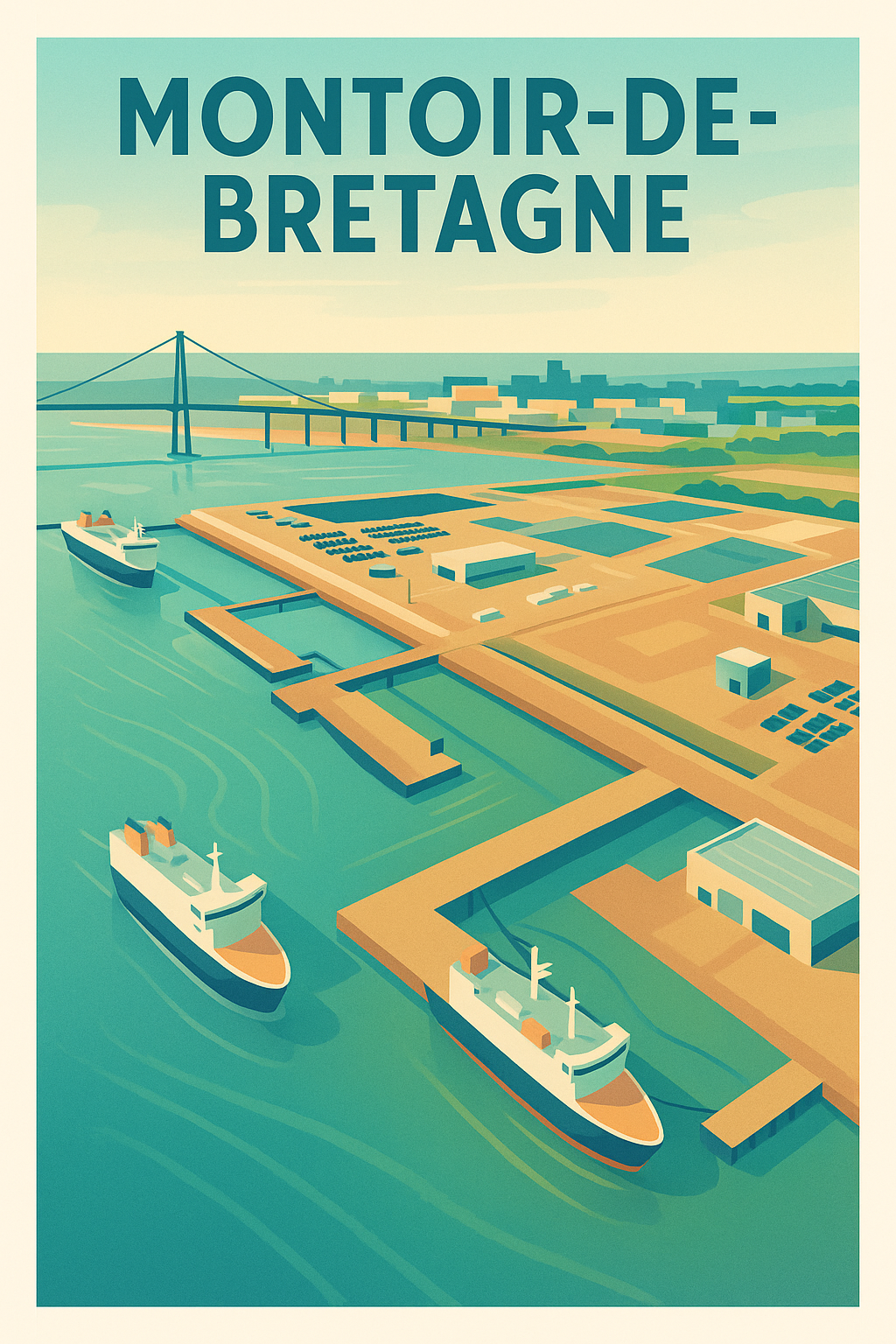 Affiche de Montoir-de-Bretagne - L'Escapade Portuaire et Industrielle