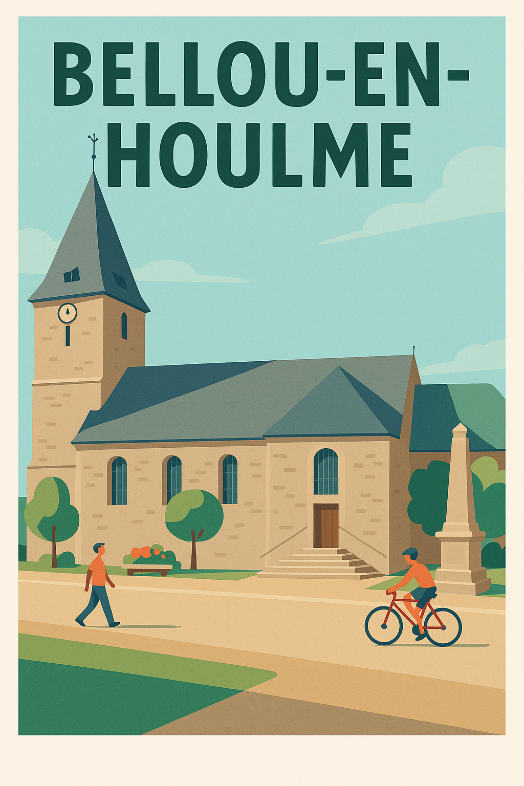 Affiche de Bellou-en-Houlme - Charme paisible et patrimoine historique