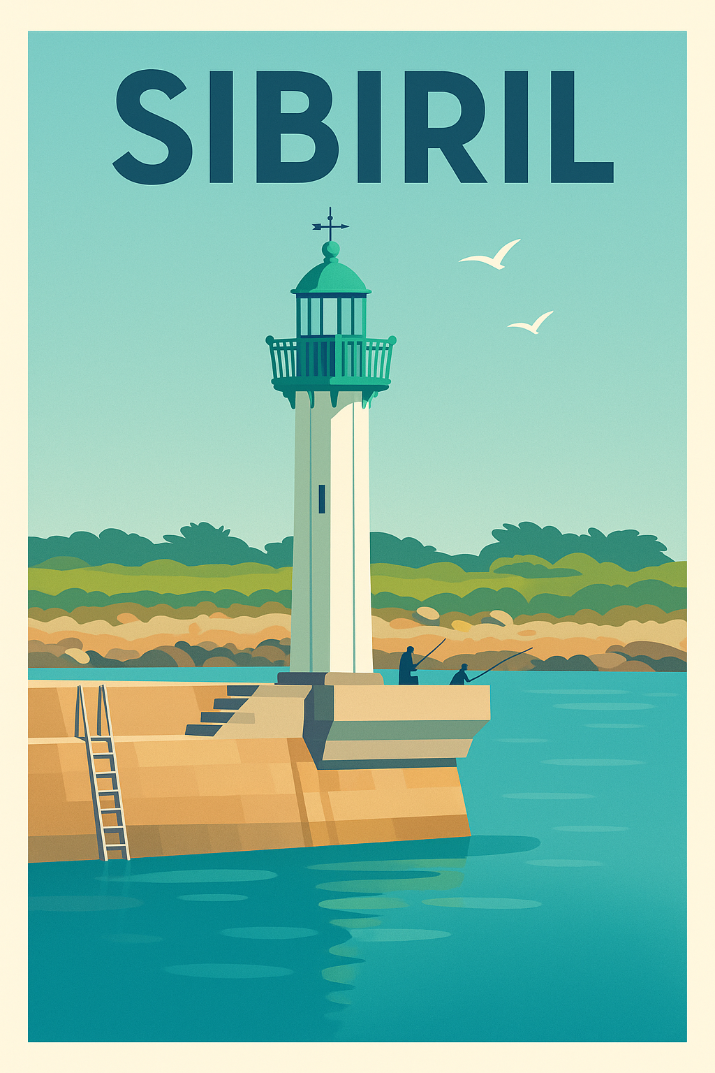 Affiche de Sibiril - Charme côtier et sérénité bretonne