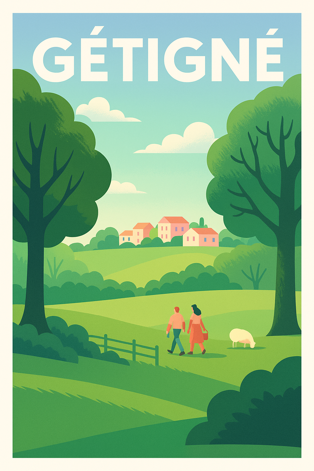 Affiche de Gétigné - Harmonie et Nature en Vallée