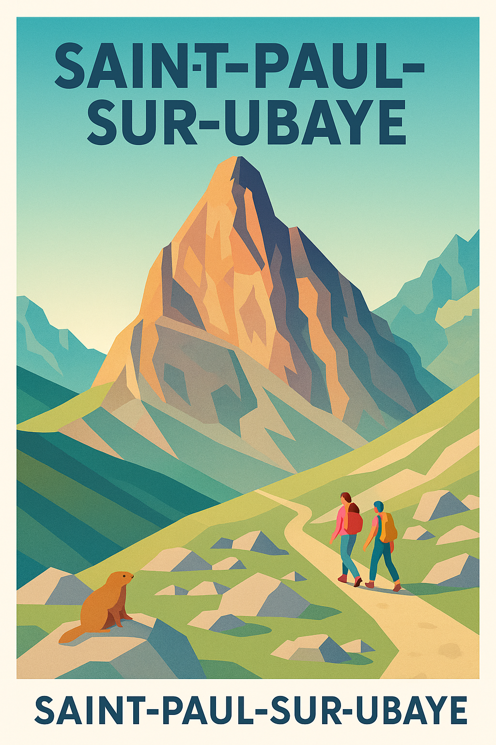 Affiche Saint-Paul-sur-Ubaye — Évasion et nature grandeur alpine · poster d'art de Saint-Paul-sur-Ubaye