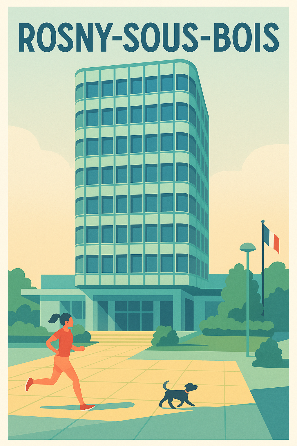 Affiche de Rosny-sous-Bois - Énergie et modernité urbaine
