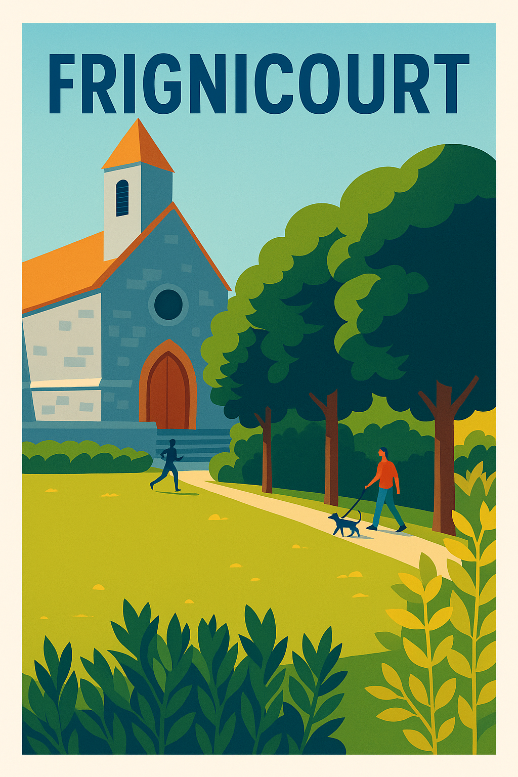 Affiche de Frignicourt - Harmonie paisible au cœur du village