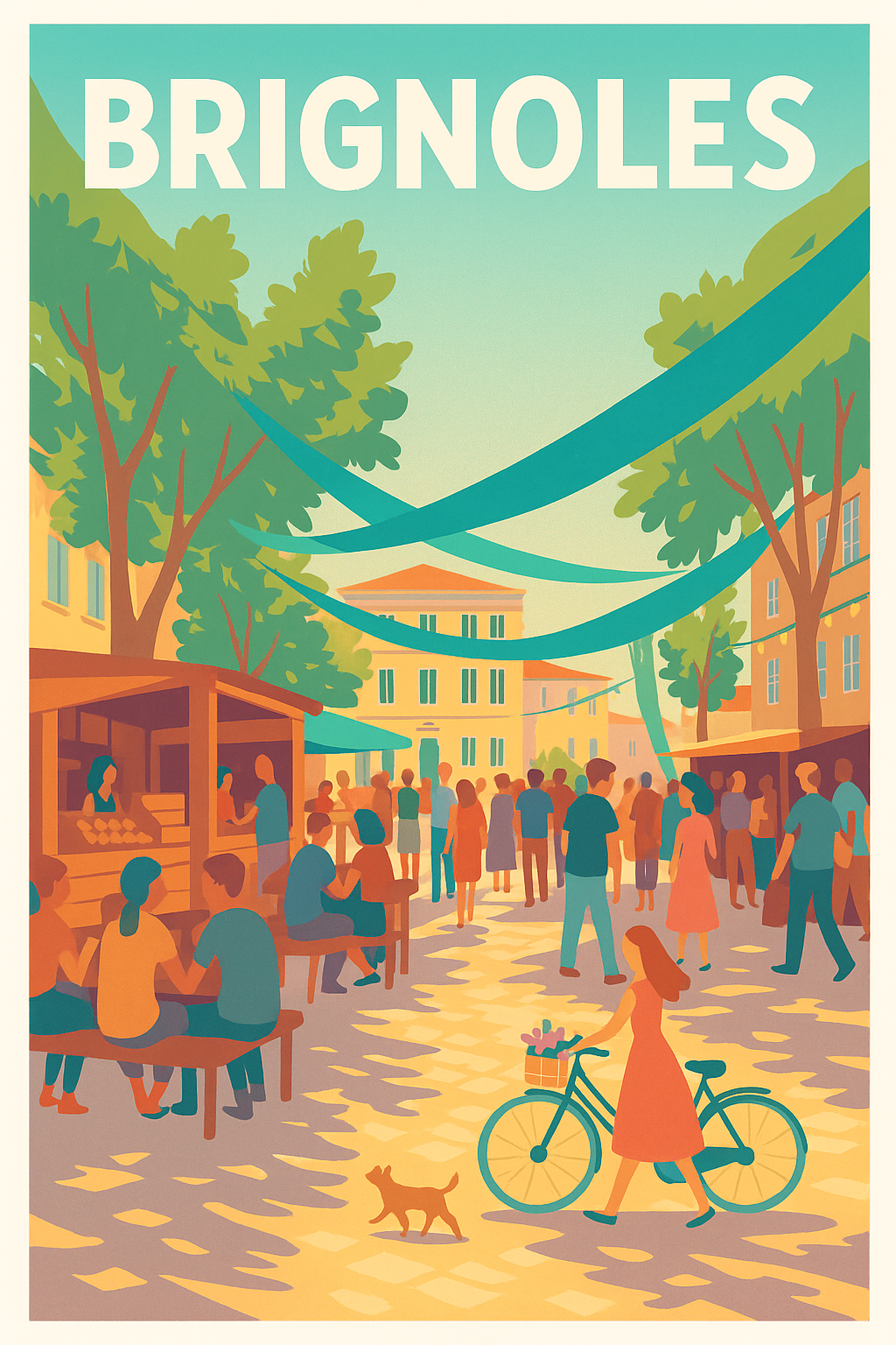 Affiche de Brignoles - Charme provençal et ambiance de marché