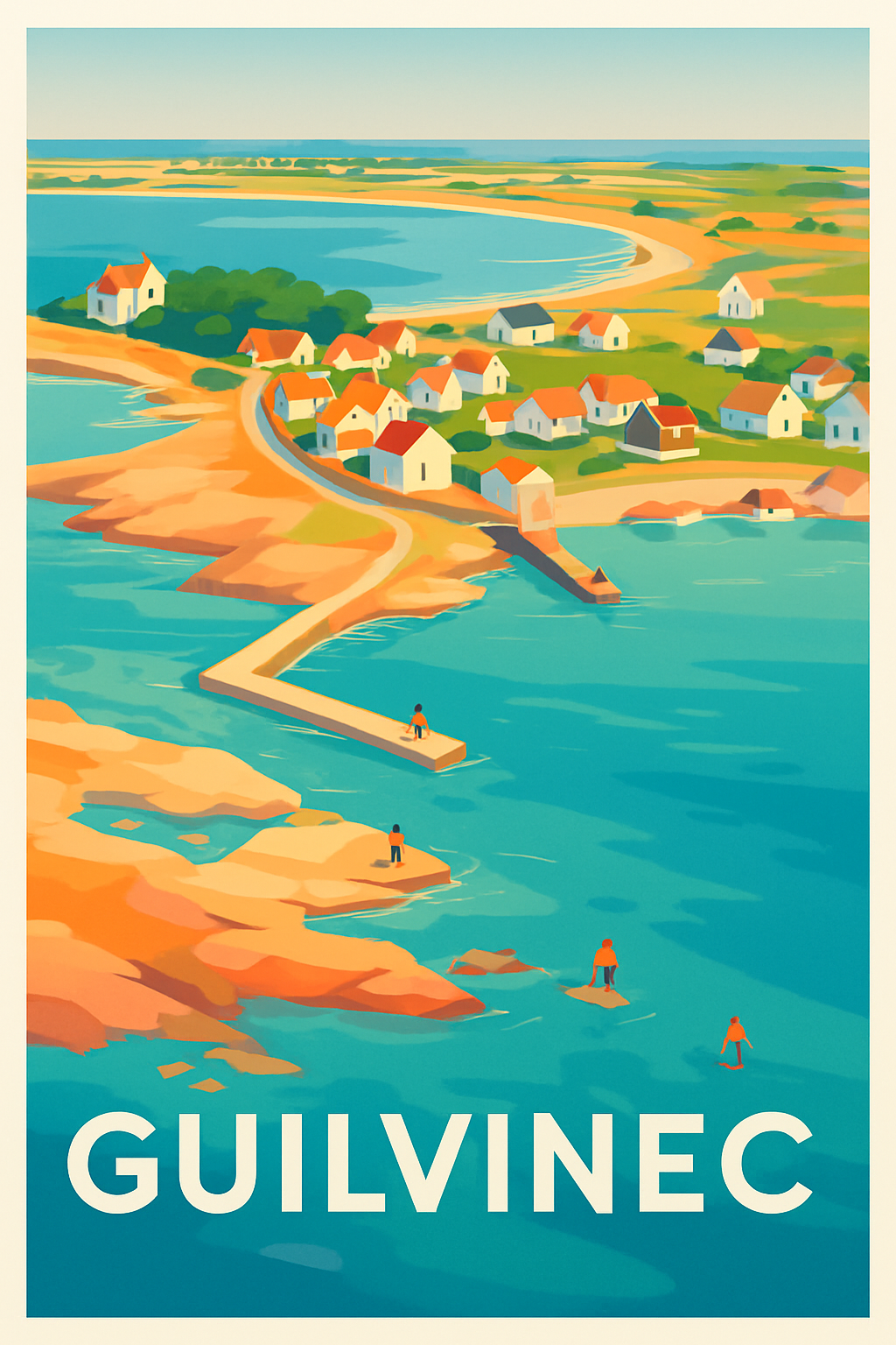Affiche de Guilvinec - Charme côtier et villages bretons