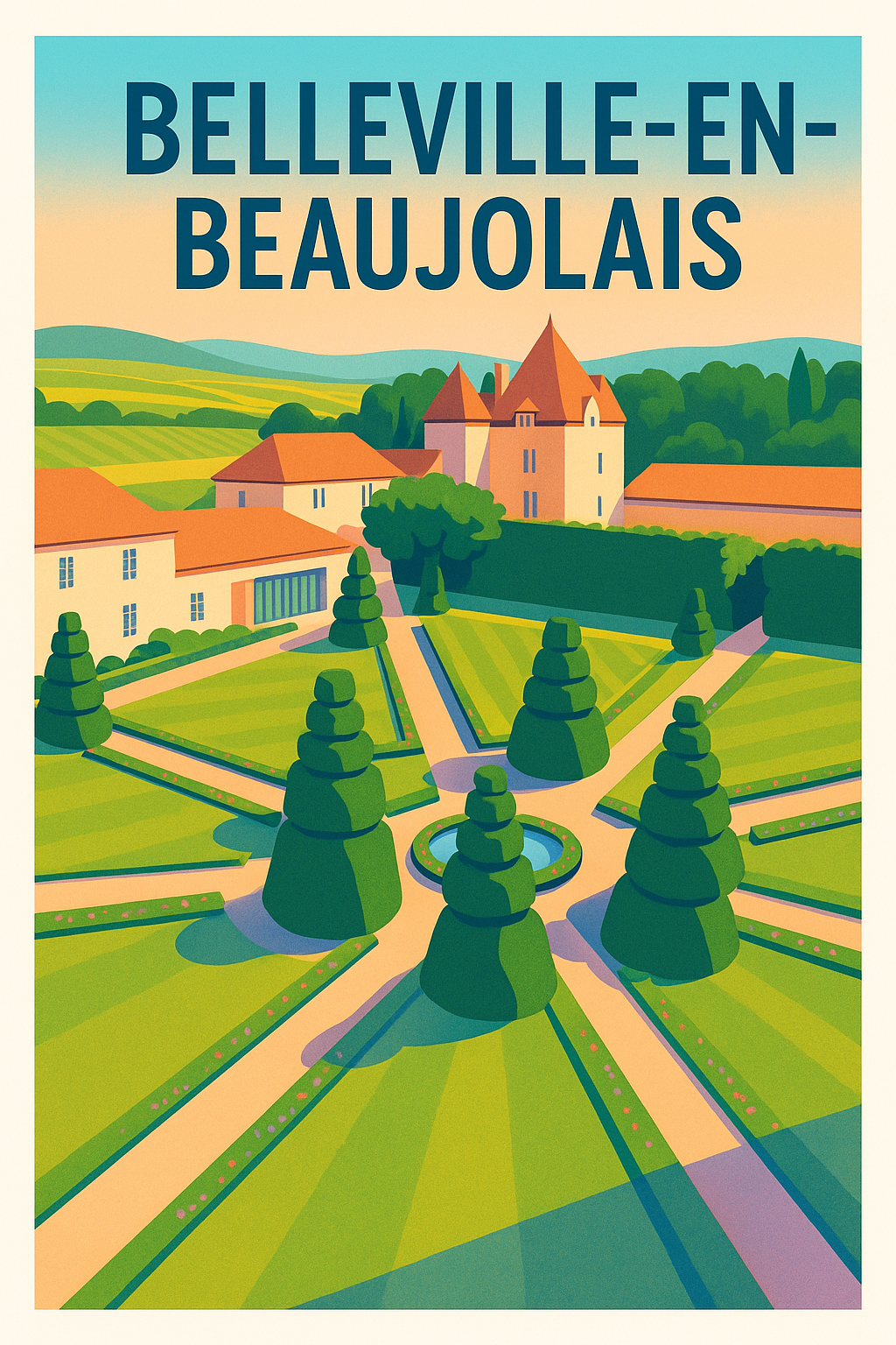 Affiche de Belleville-en-Beaujolais - Évasion au cœur des vignobles