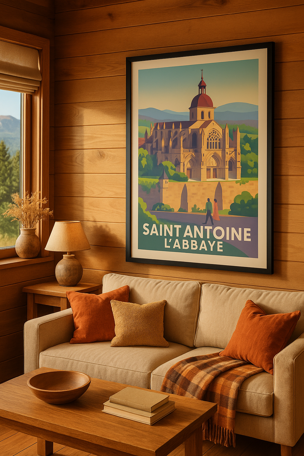 Mise en situation Affiche de Saint Antoine - L'élégance de l'Abbaye historique