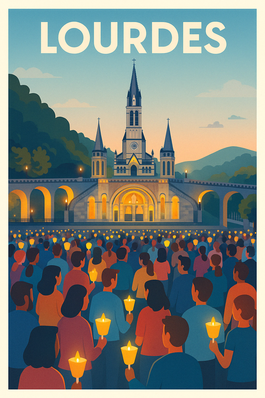 Lourdes - Lumières de pèlerinage