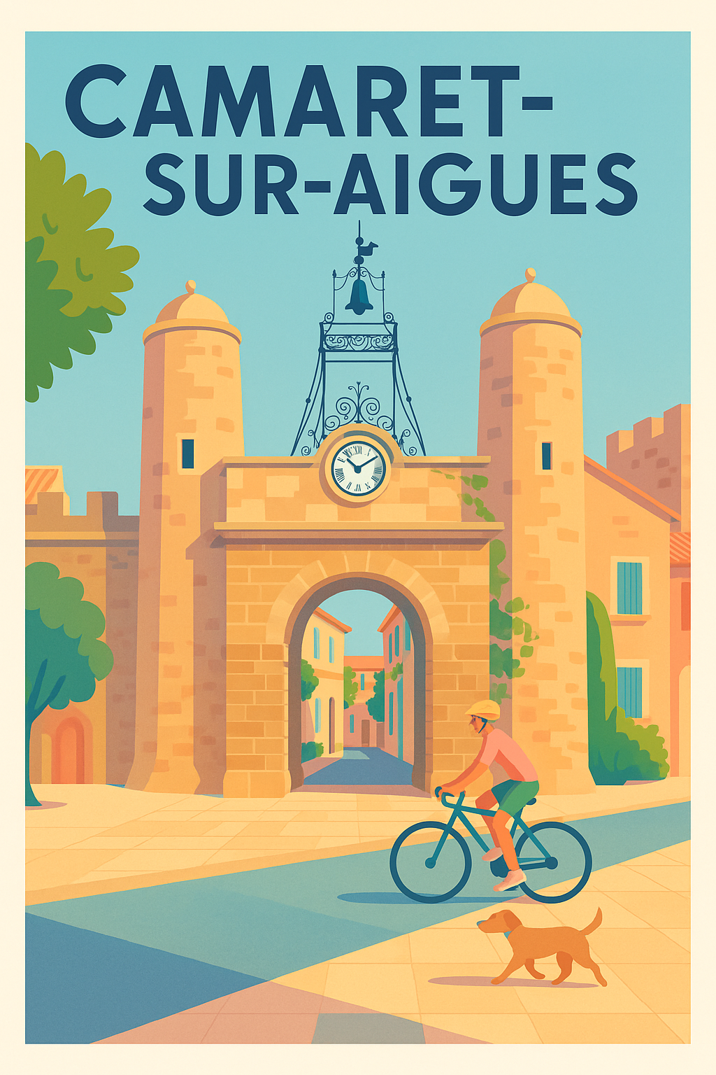 Affiche de Camaret-sur-Aigues - Charme et Douceur Provençale