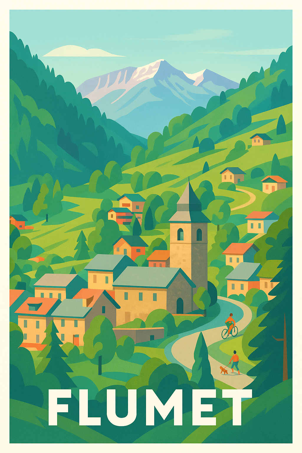 Affiche de Flumet - L'écrin nature des Alpes