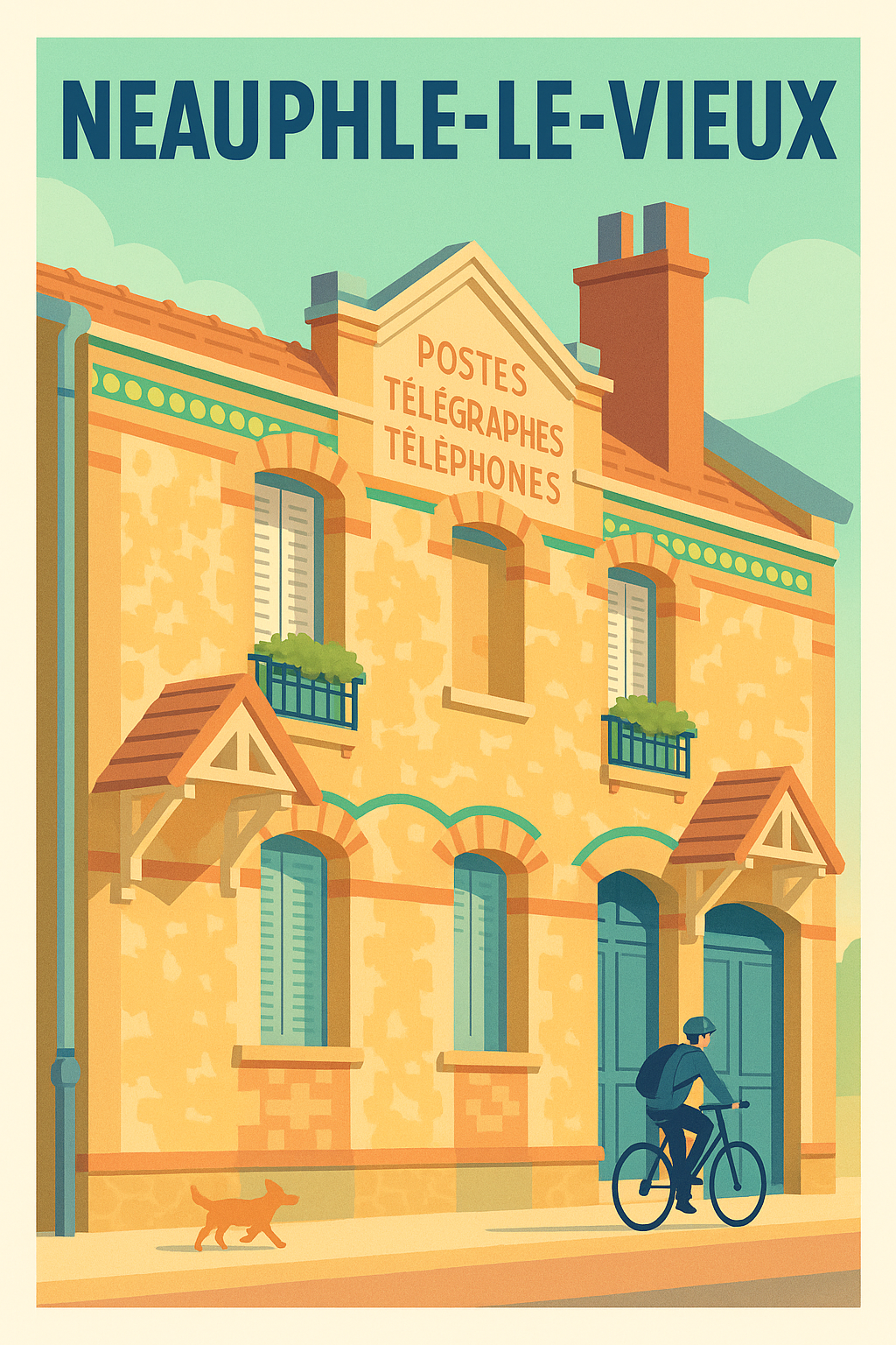 Affiche de Neauphle-le-Vieux - Charme et patrimoine téléphonique