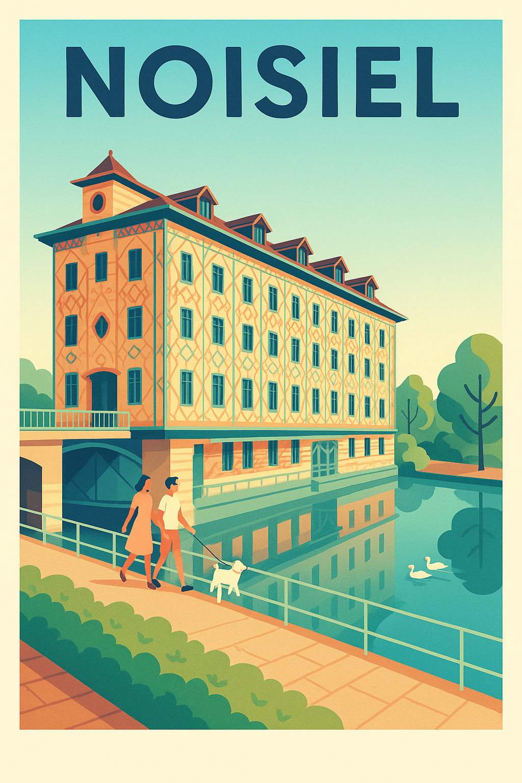 Affiche de Noisiel - Promenade paisible au fil de l'eau