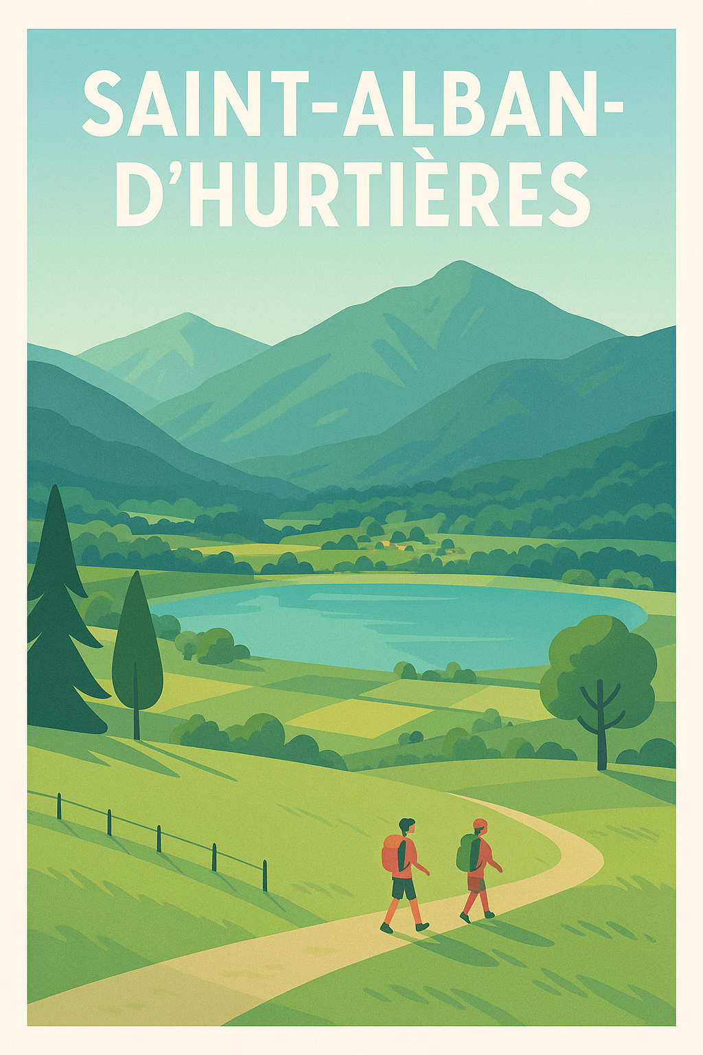 Affiche de Saint-Alban-d’Hurtières - Douceur et nature en Savoie