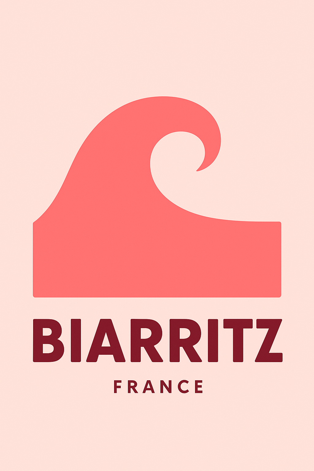 Affiche de Biarritz - L'élégance des vagues atlantiques