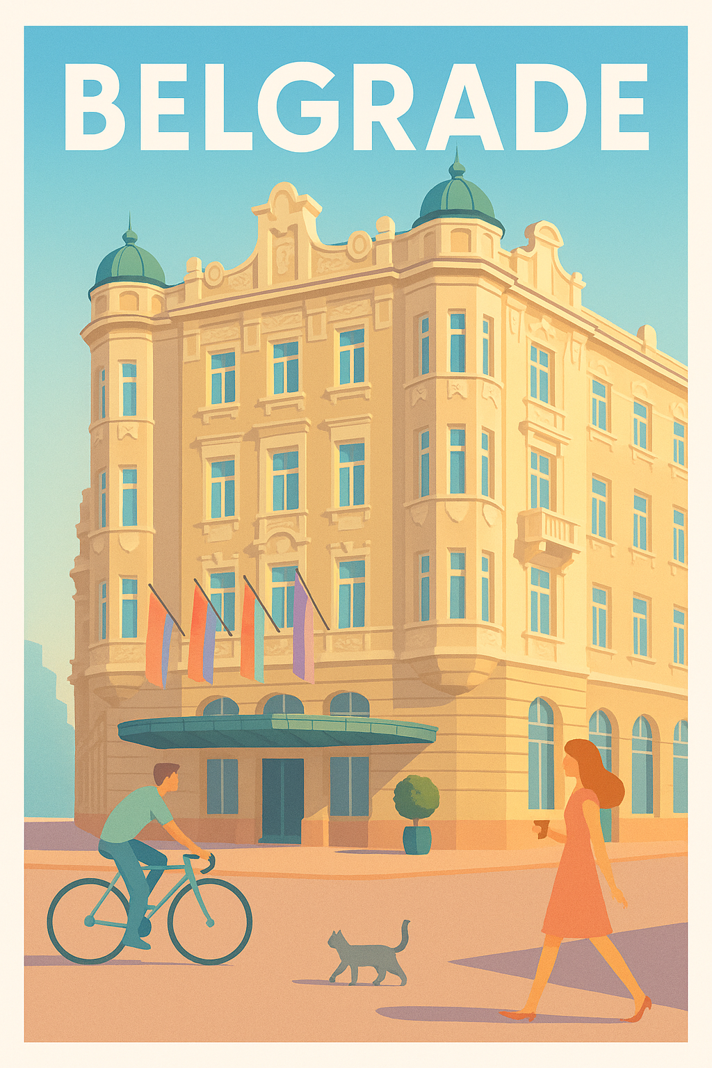 Affiche de Belgrade - Charme et détente au cœur de la ville