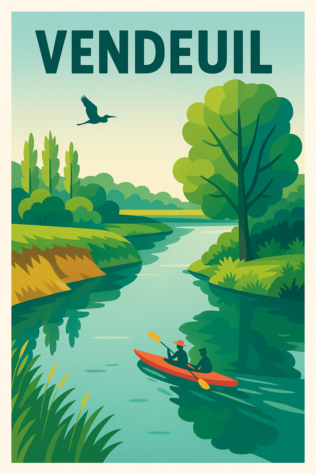 Affiche de Vendeuil - Évasion paisible au fil de l'eau